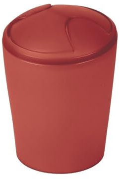 Spirella Mülleimer mit Wippe, PP Move, 2 l, Terrakotta, Polypropylen, Brown, 2L