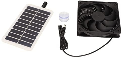 Haofy 15W Wasserdichtes Solarpanel-Lüfter-Kit, Solar-Ventilator-Abluftventilator für Gewächshaus, Dachboden, Hühnerstall