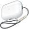 Mouyou Durchsichtige AirPods Pro 2 Hülle 2022 - Transparente Case für Apple AirPods Pro 2 Gen TPC Schutzhülle Mit Lanyard, Stoßfeste LED Sichtbar Kabelloses Laden Cover - Clear
