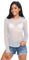 RPLIFE Silver Mesh Sleeves, Womens Sheer Top,, Silver, S