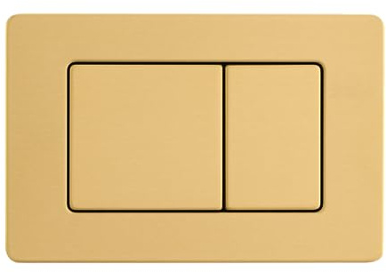 WC-Betätigungsplatte Balneo AXO 246x162 mm, Gold | gebürsteter Edelstahl; Dual-Flush 3/6 l; kompatibel mit Fix Frame ST, Slim Next und Narrow; frontseitige Montage