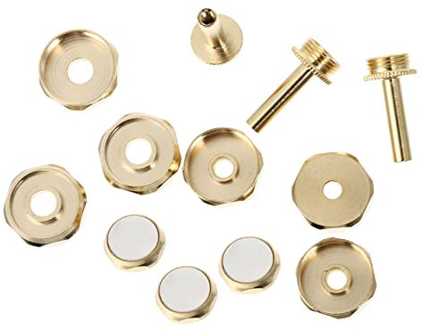 ibasenice Button Buckle for Trumpet Musical Instrument Gold Easy to Install for Trumpet Players and Musical Accessories