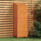 SECOLI Geräteschuppen Holz Geräteschrank Gerätehaus Braun Geräteschuppen Outdoor 55 x 52 x 174.5 cm Terrassenschrank Holz Outdoor Schrank Garten Massivholz Tanne