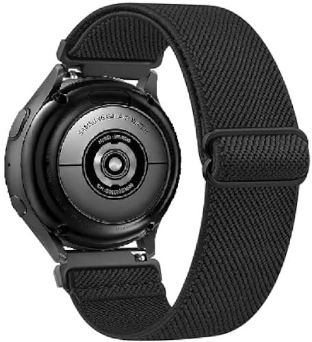 Elastico Nylon Cinturini di Ricambio per Garmin Venu 3/Venu 2/Vivoactive 4, 22mm Sport Bracciali Cinturino per Garmin Forerunner 570 47mm/970/255/265 Music