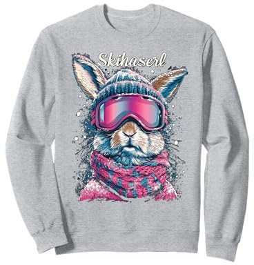 Skihaserl Apres Ski Haserl Skifahrer Winter Damen Sweatshirt