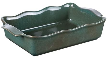 Table Passion - Plat à four rectangle Ely 36x21x8 cm vert