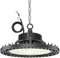 LANGY 200W LED UFO Hochregallampe 6500K Tageslichtweiß 30000LM Werkstattbeleuchtung Gewerbeshop Industrie IP65 Wasserdichte Lampe für Werkstattfabrik mit 1,5 m Kabel, 50 cm Kette & Sicherheitsseil