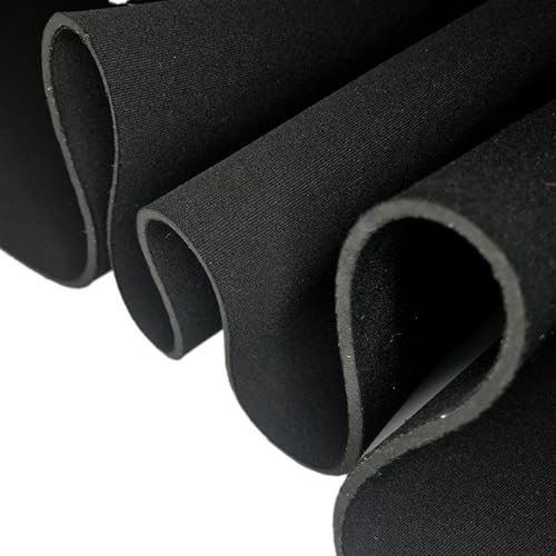 Neopren Wasserdichtes Gewebe 3 mm dickes, doppelseitiges Tuch, schwarzes Gummi-Neopren-Gewebe, Tauchmaterialien Neopren Stoff Wasserdicht