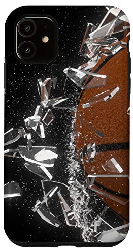 Basketball Ball Breaks Glass Phone Case for iPhone 11