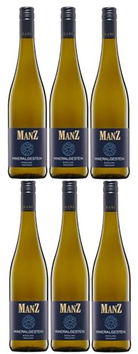 Weingut Manz Riesling Mineralgestein trocken weiß vegan Deutschland inkl. FeinWert E-Book (6 x 0,75 l)