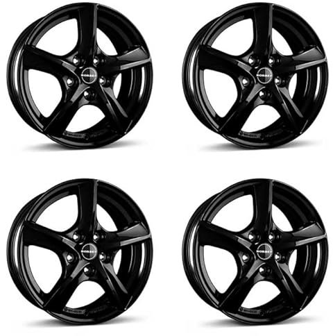 4x Borbet Felgen TL 5.5x15 ET38 5x100 black glossy kompatibel mit VW Cross Polo