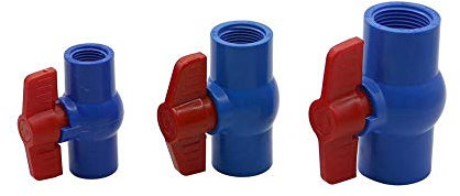 ZXMJYHK 1/2 3/4 1 Innengewinde PVC-Kugelhahn Garten-Wasser-Wasserstop Schmetterling Typ Switch Bewässerung Rohrfittings(3/4)