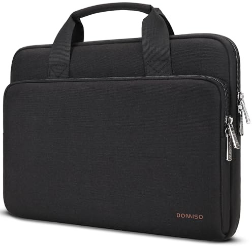 DOMISO 16 inch Water-Resistant Laptop Sleeve Bag Carrying Case with Handle for 16 Dell/HP Pavilion Envy/ThinkPad IdeaPad/ASUS Vivobook,Black