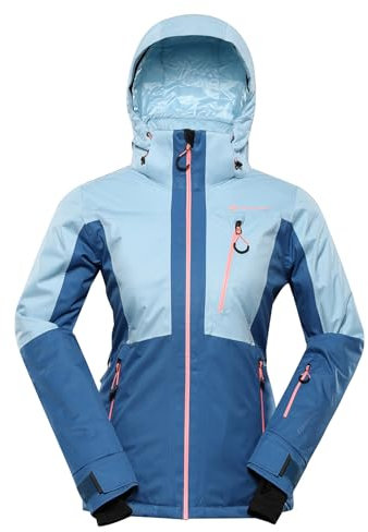 ALPINE PRO REAMA Damen Skijacke mit Kapuze, Snowboard Jacke, Stretchjacke, Winterjacke, Outdoorjacke, Wanderjacke, Jacke für die Berge, Wasserdichte und Atmungsaktive Jacke, Freizeitjacke