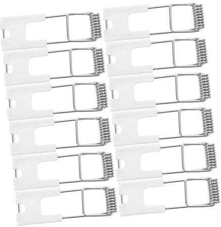 Amosfun 50pcs Lighting Accessories LED Recessed Lights Recessed Light Supply Panel Lamp Spring Clip Securing Clamps for Ceiling Lamp Retaining Spring Clips Carbon Steel Wire