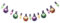 LALAFINA 1 Set Bunte Glühbirnen Banner Weihnachts Karnevals Banner Girlanden Regenbogen Lichter Glühbirnen Banner Für Weihnachten Geburtstag Terrasse Party Hängedekorationen