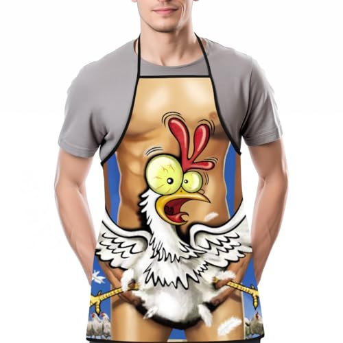 KUMSODE Lustige Kochschürze Für Männer Küchenschürzen Grill Schürze Kochschürze Herren Weihnachtsschürze Grillen Geschenk Lustige Geschenke Für Männer