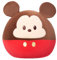 Mickey Mouse Kuscheltier 12.6 inch/32 cm, Runder Mickey Mouse Plüschfigur, Dun Dun Sammlung Mickey Stofftiere Toys für Kinder, Leicht & Weich Plüsch zum Kuscheln und Spielen