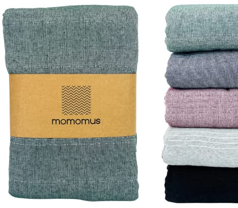 MOMOMUS Dünne Tagesdecke, Bettüberwurf Vielseitiger, Dünne Überwurf für Bett - Leichte, Praktisch, Komfortabel - Ideal als Überwurfdecke für Sofa, Sessel und Bett - Grün, 260x270 cm