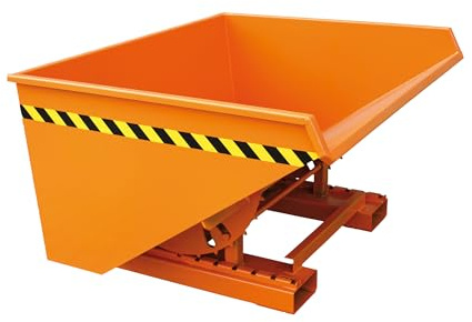 Kippbehälter 1500 Liter 1500 kg - mit Abrollkufen - für Stapler Gabelstapler