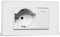 BSEED Presa Schuko e Interrutore 1 Gang 2 Vie, Prese Elettriche da Muro 10A/16A e Interruttore a Levetta, Schuko con Pannello di Vetro, Presa Bipassa 118mm Bianco
