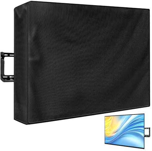 Outdoor TV Cover, 40-42 Inch TV Case Screen Protector, TV Cover for Outdoor Use, TV Dust Protection, 210 Oxford PVC Coating, Heavy Duty, Weatherproof Universal Screen Protector