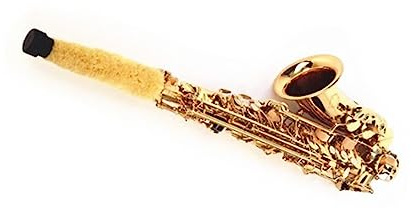 Gelbe Reinigungsbürste für Altsaxophon aus Fluff Faser | Leichtes Zubehör für Saxophon, Holzblasinstrumenten Reinigung, Klarinettenreinigungsbürste