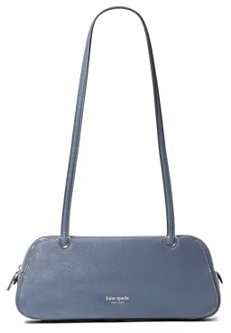 kate spade new york Grace Fine Leather Shoulder Bag, Cinder Grey, One Size, Grace Fine Leather Shoulder Bag