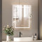 Mepplzian 60*75 Led Bathroom Mirror Cabinet with Shaver Socket,Bathroom Cabinets with Lights 3 Color,Wall Mounted Cabinets with Mirrors,Illuminated Mirror with Storage,Mirrored Cabinet with Defogger