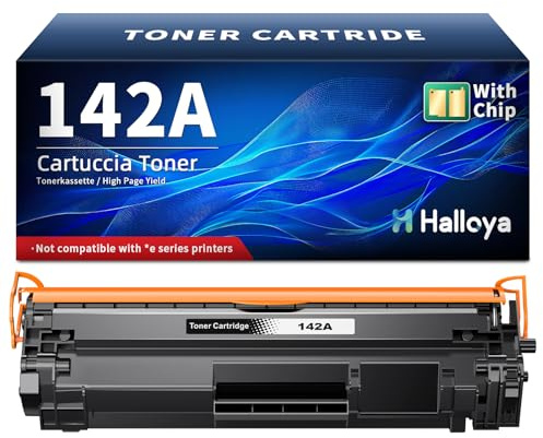 Halloya 142A Toner Mit Chip Kompatibel für HP LaserJet MFP M140w M110 | W1420A Kompatible für HP 142A 142X für LaserJet MFP M140 M110 M110w M139 M139w (1 Schwarz)