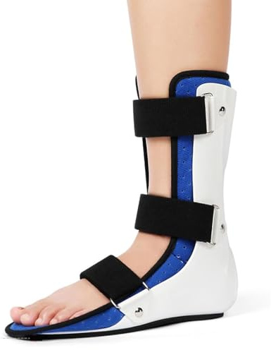 JORCEDI Adjustable Drop Foot Brace with Assist Strap - Orthosis for Hemiplegia, Stroke Recovery & Plantar Fasciitis, Walking Aid Support for Shoes (Left,S)