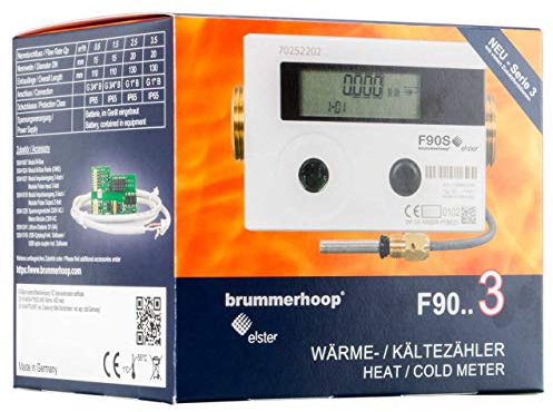 Wärmezähler Elster F90M3-A Qp2,5 Allmess-Anschluss Flügelrad-Mehrstrahl Eichung 2023 gültig bis 2029