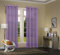 Uni -20332CN- 2er-Pack Lila Vorhang Transparent Gardinen Set Wohnzimmer Voile Vorhang Ösenvorhang HxB 245x140 cm mit Bleibandabschluß Lila