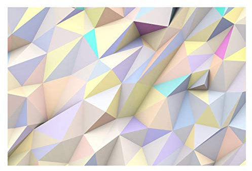 Bilderwelten 3D Mustertapete inkl. Kleister 288x190cm - Vliestapete Made in Germany - Tapete geometrische Muster Schlafzimmer - geometrische Tapete 3D-Optik - Wandtapete Wohnzimmer Flur T_1621
