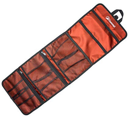 CUTICATE Sacca Porta Moschettone per Arrampicata su Roccia, Borsa per Roll-up per Ferramenta, Custodia per Appendere, Organizzare Gadget per Alpinismo Ascenden - Arancia