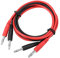 Banana Plug Cavi Alimentatore Banana Cable Banane Crocodile 4mm adatto perCasse Acustiche, Test Rosso Nero P1041 2pcs Da Spina A