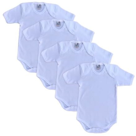 Set da 4 Body Neonato 0-36 Mesi Cotone Caldo, Tutine Intime Pagliaccetto