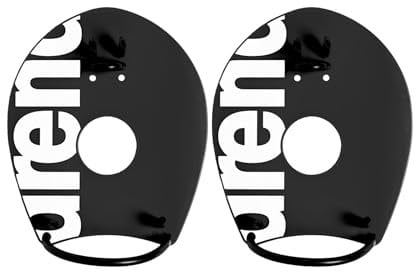 ARENA Unisex Pool Accessories Elite Paddle 2 Black/White Handpaddel, Black-White, M EU