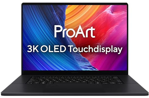 ASUS ProArt P16 H7606WP Laptop | 16 2,8K WQXGA+ 16:10 120Hz/0,2ms OLED Touch Display | AMD Ryzen AI 9 HX 370 | 64GB RAM | 2TB SSD | NVIDIA RTX 5080 | Win11 Pro | QWERTZ | Nano Black