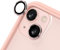 RhinoShield [Pack de 2 Protection pour objectifs Photo Compatible avec [iPhone 13 Mini/iPhone 13] | Verre trempé 9H résistant aux Rayures avec Une Fine Bordure en Aluminium anodisé - Rose