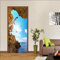 VIRANDA Türtapete Selbstklebend TürPoster 3D - Landschaft - Türaufkleber Wasserfest Türfolie für Schlafzimmer Gang Tür verschönern deko 77x200cm