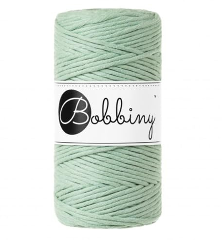 Bobbiny Makramee-Schnur, 3 mm, einlagig, Aloe, 100 m, MS-E098