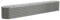 vidaXL Garden Raised Bed-Grey Powder-Coated Steel 260x40x36 cm-Oval Planter for Outdoor/Indoor, Weather-Resistant Grow Space
