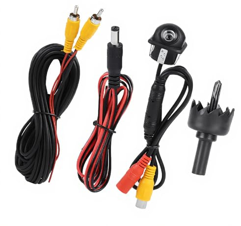 Caméra de recul, caméra de recul de stationnement, caméra de nuit, caméra miroir HD 12 V 170°, étanche IP67, résistante aux chocs, gadget voiture applicable à une variété de véhicules