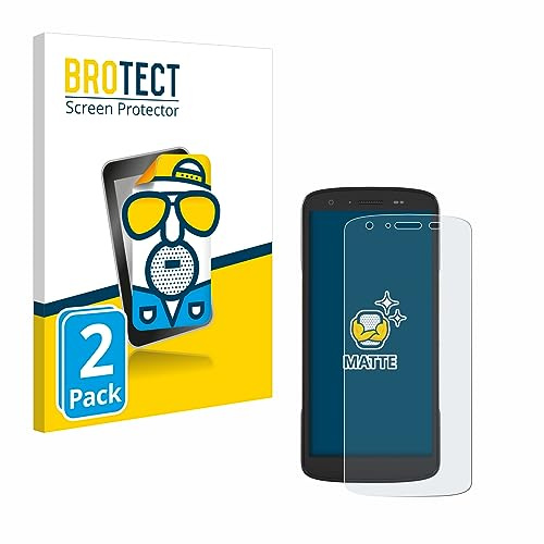 BROTECT Schutzfolie für Zebra TC22 | 2 Stück Entspiegelnder Displayschutz Made in Germany Matte Displayschutz-Folie Anti-Reflex Anti-Fingerprint Einfache Montage