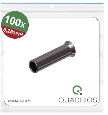 Quadrios 22C471 Aderendhülse 0.25mm² Unisoliert 100St.