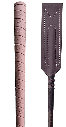 Hunters Saddlery Leather Riding Crop for Horse Riding Show-Jumping Jump Bat Equestrian Race Whip Stick 26 inches (Brown)