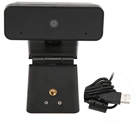 Cyrank Webcam, High Definition Picture Quality 1080P Good Sound Quality Wide Angle Computer Camera for Video Recording Calling Conference