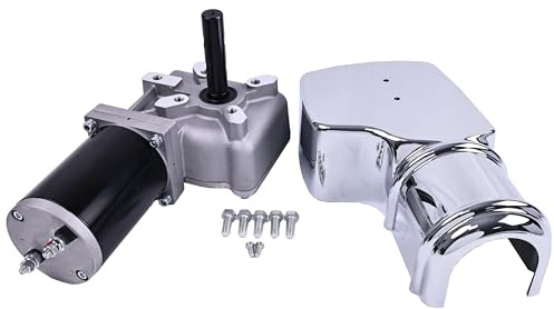Solarhome 90:1 12 V 0,8 HP Moteur de bâche de camion benne basculante avec couvercle chromé 600 W 40 tr/min
