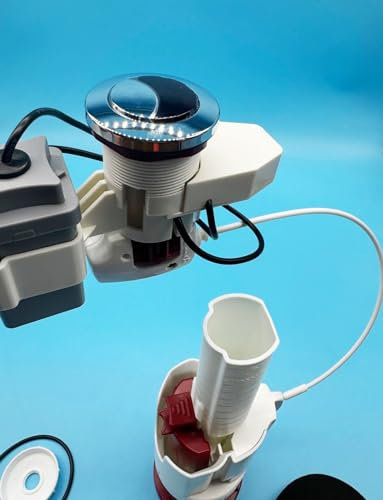 Mecanismo de Descarga de Inodoro con Boton de accionamiento por infrarrojo | Boton Electronico de accionamiento por proximidad | Mecanismo Higienico para tirar del WC